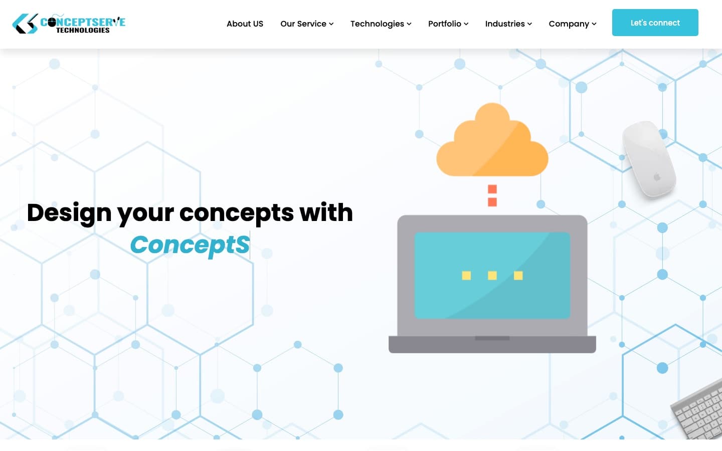 Screenshot of ConceptServe Technologies